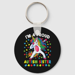Autismus Bewusstseinsschwäche Einhorn Girl Proud A Schlüsselanhänger