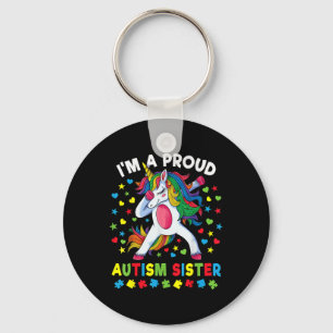 Autismus Bewusstseinsschwäche Einhorn Girl Proud A Schlüsselanhänger