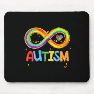 Autismus Bewusstseinsstärke und Herz Set uns Teil  Mousepad