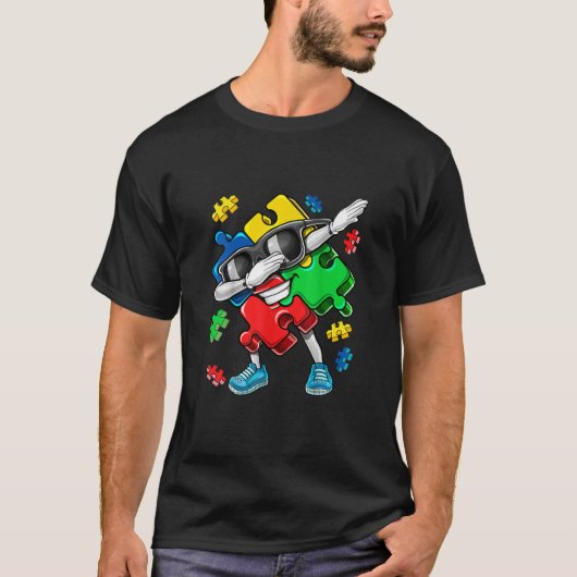 Autismus Bewusstseinsstörung Puzzle Piece Kinder G T-Shirt (Vorderseite)