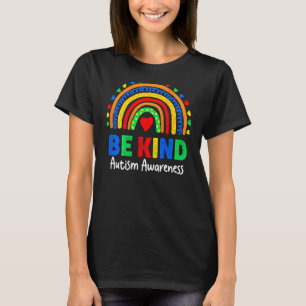 Autismus-Bewusstseinstag Bunter Regenbogen Sei fre T-Shirt