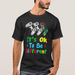 Autismus-Bewusstseinstag-Computerspiel-Puzzle-Ande T-Shirt