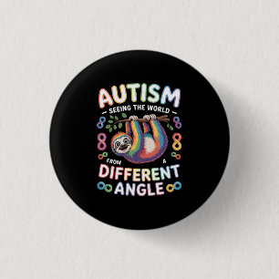 Autismus-Bewusstseinszitat Einzigartiger Geist Reg Button