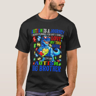 Autismus Big Brother Journey Zitat Autismus Bewuss T-Shirt