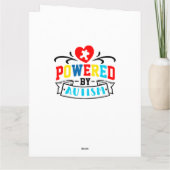 Autismus - Big Card (8,5" x 11") Karte (Rückseite)