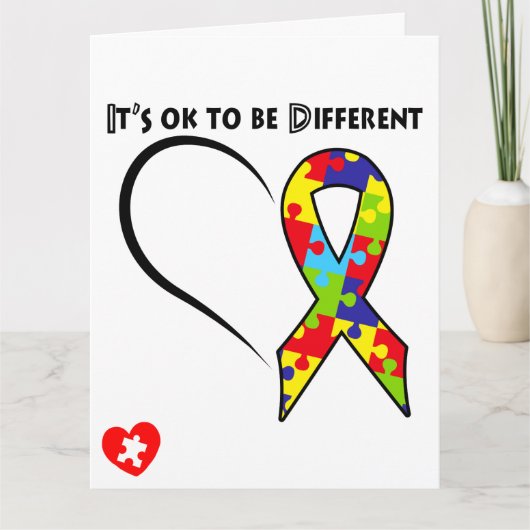 Autismus - Big Card (8,5" x 11") Karte (Vorderseite)