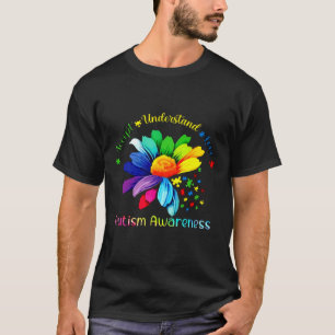 Autismus Blume akzeptieren Liebe verstehen farbenf T-Shirt