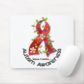 AUTISMUS Blumen-Band 1 Mousepad (Mit Mouse)