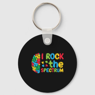 Autismus Brain I Rock the Spectrum Awareness Boys  Schlüsselanhänger