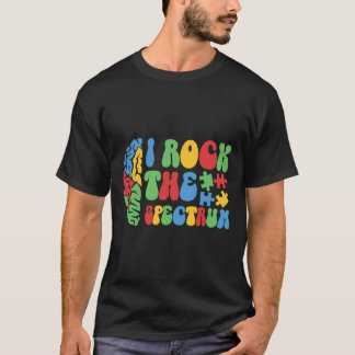 Autismus Brain I Rock the Spectrum Awareness Boys  T-Shirt