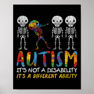 Autismus Brauchbarkeit - Skelett Abbben Autistisch Poster