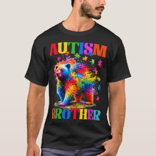Autismus Bruder Autismus Awareness Day Bär Puzzle T-Shirt