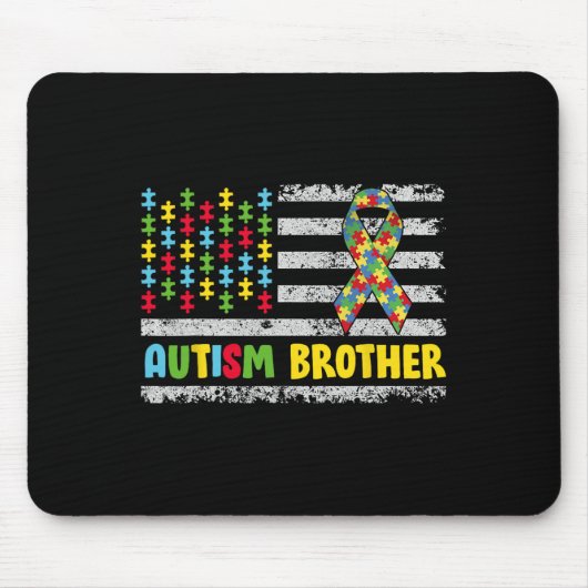 Autismus Bruder Autismus Sensibilisierung Mama Vat Mousepad (Vorne)