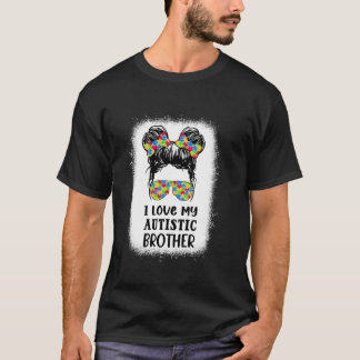 Autismus Bruder Space Bun Autismus-Bewusstsein Für T-Shirt