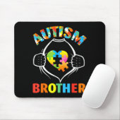 Autismus Bruder Superheld Puzzle Herz Bewusstsein Mousepad (Mit Mouse)