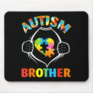Autismus Bruder Superheld Puzzle Herz Bewusstsein  Mousepad