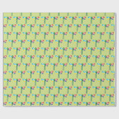 Autismus Bunte Libelle Autistisches Kind Geburtsta Geschenkpapier (Flach)