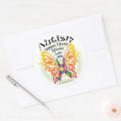 Autismus Butterfly 3 Runder Aufkleber (Umschlag)