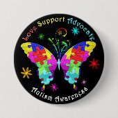 Autismus Butterfly Button (Vorderseite)