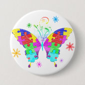 Autismus Butterfly Button (Vorderseite)
