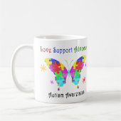 Autismus Butterfly Kaffeetasse (Links)