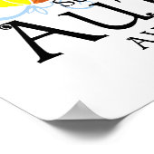 Autismus Butterfly Poster (Ecke)