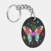 Autismus Butterfly Schlüsselanhänger (Vorderseite links)