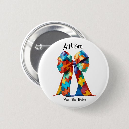 Autismus Button (Vorne & Hinten)