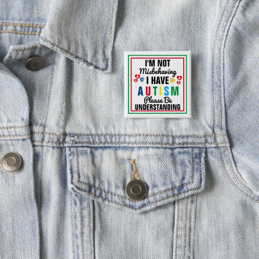 Autismus-Button Button (Beispiel)