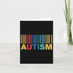 Autismus Byrcode Awareness Inclusion Artwork Karte