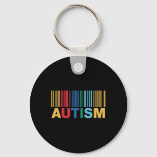 Autismus Byrcode Awareness Inclusion Artwork Schlüsselanhänger