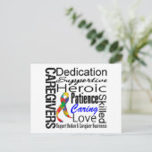 Autismus Caregivers Collage Postkarte (Stehend Vorderseite)