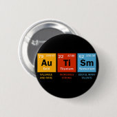 Autismus Chemie Periodensystem Elemente Autismus E Button (Vorne & Hinten)