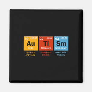 Autismus Chemie Periodensystem Elemente Autismus E Magnet