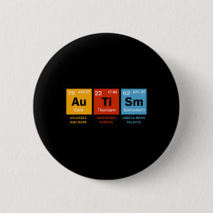 Autismus Chemie Periodische Tafelelemente Autismus Button