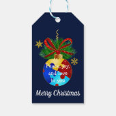 Autismus Christmas Bauble Geschenkanhänger (Rückseite)