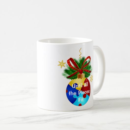 Autismus Christmas Bauble Kaffeetasse (VorderseiteRechts)