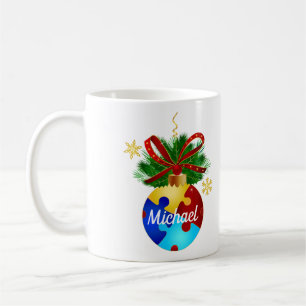 Autismus Christmas Bauble Kaffeetasse