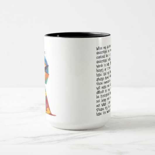 Autismus Coffee Tasse (Zentrum)