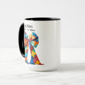 Autismus Coffee Tasse (Vorderseite Links)
