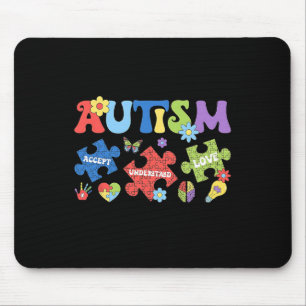 Autismus Coquette Bow Puzzles Akzeptieren Liebe Mousepad
