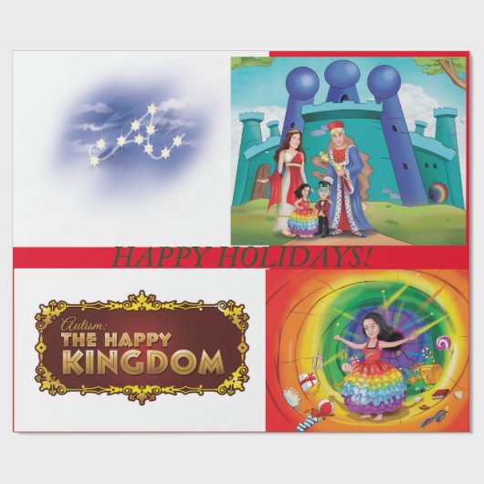 Autismus: Das Papier zum Umschlag des glücklichen Geschenkpapier (Flach)