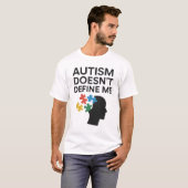 Autismus definiert mich nicht als Puzzle Art T-Shirt (Vorne ganz)