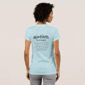 Autismus definierter T - Shirt (Schwarz voll)
