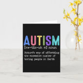 Autismus Definition Art und Weise des Ausgleichs d Karte (Gelbe Blume)