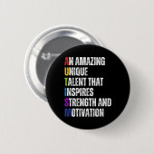 Autismus Definition Autismus Aufklärung Monat Unte Button (Vorne & Hinten)