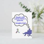 Autismus/Denken in Bildern Postkarte (Stehend Vorderseite)