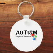 Autismus, der die Welt aus einem anderen Blickwink Schlüsselanhänger (Vorderseite)