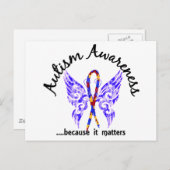 Autismus des postkarte (Vorne/Hinten)