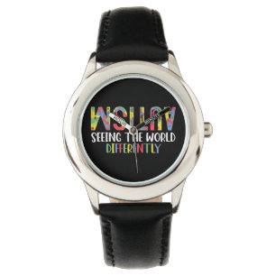 Autismus Die Welt anders sehen Autism Awareness Armbanduhr